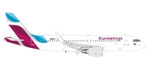 Metallic Eurowings Airbus A320 w/Sat Dome Herpa 562669 scale 1:400