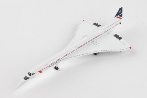 New Mould! Nose down British Airways Aerospatiale-BAC Concorde G-BOAG Herpa Wings die cast 535625 scale 1:500