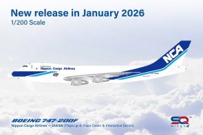 Nippon Cargo Airlines Boeing B747-200F Interactive Series Reg: JA8188 L2189C SQ Wings 1:200