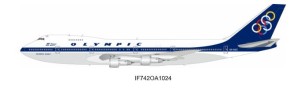 Olympic Boeing 747-212B SX-OAC with stand IF742OA1024 InFlight Scale 1:200 