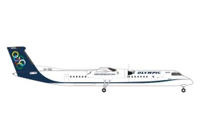 Olympic Bombardier Dash 8 Q400 SX-OBF New Livery Herpa 536080 Scale 1:500