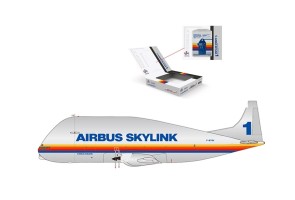 Original Skin Keychain included Skylink #1 Super Guppy Airbus Aero Spacelines Boeing 377SGT F-BTGV JC Wings LH4AIR298 Scale 1:400