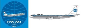 Pan Am Boeing 707-300B Reg: N435PA With Antenna and Dedicated Sticker BB4-707-003 BigBird scale 1:400