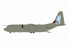 RAF UK Air Force C-130J-30 C4 Hercules 56 Years Retirement Tail ZH870 With Stand Inflight200 IF130RAF870 Scale 1:200
