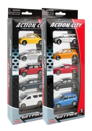 5 Piece Street Car Action City Vehicle Gift Set RT388725