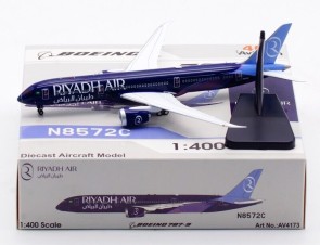 Riyadh Boeing 787-9 Dreamliner N8572C Rolling Detachable Wheels Aviation400 AV4173 Scale 1:400