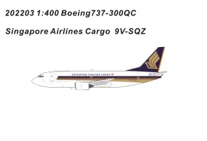 Singapore Cargo Boeing 737-300QC 9V-SQZ Panda 202203 Scale 1:400