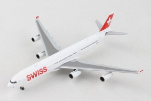 Swiss International A340-300  HB-JMH 'Chur' Herpa Wings die-cast HE524971-001 scale 1:500