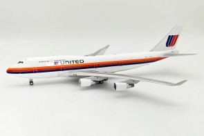 United Airlines Boeing 747-422 N186UA Saul Bass Livery With Stand InFlight IF744UA0623 Scale 1:200 