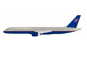 United Airlines Boeing 757-222 N515UA Battleship Grey Livery With Stand InFlight200 IF752US0923 Scale 1:200