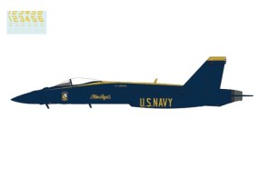 US Navy Blue Angels F/A-18E Supper Hornet 2021 Decals 1 2 3 4 5 6 Hobby Master HA5121 scale 1:72