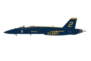 US Navy Blue Angels F/A-18E Supper Hornet 2021 No. 2 Plane Hobby Master HA5121C scale 1:72