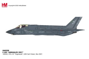 USN Argonauts F-35C Lightning VFA-147 USS Carl Vinson 2021 Hobby Master HA6208 Scale 1:72