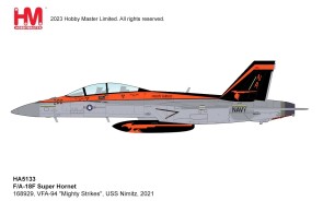 USN 'Mighty Strikes' F/A-18F Super Hornet VFA-94 USS Nimitz 2001 Hobby Master HA5133 Scale 1:72