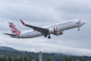 Virgin Australia Boeing 737max8 VH-8IA Phoenix Die-Cast 11809 Scale 1:400