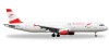 Austrian Airlines Airbus A321 "My Austrian" (New 2015 Colors) Reg# OE-LBC Herpa Wings HE528139 Scale 1:500