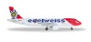 Edelweiss Airbus A320 New 2016 Colors Reg# HB-IJU Herpa Wings 528986 1:500