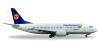 Lufthansa 737-300 Fanhansa Names Euro 2016 Reg# D-ABEK 529594 1:500