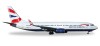 British-Comair Boeing 737-800 Reg# ZS-ZWG Herpa 530408 Scale 1:500