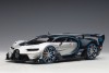 Silver-Blue Bugatti Vision Gran Turismo Argent Silver/Blue Carbon Black AUTOart 70987 scale 1:18 
