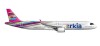 *Arkia Israel Airbus A321neo 4X-AGH Fuchsia  livery Herpa 533928 scale 1:500