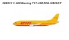 DHL Boeing 737-400 cargo N309GT die-cast Panda models 202031 scale 1:400