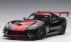 Dodge Viper GTS-R Commemorative Edition ACR 2017 Black with Red Stripes AUTOart 71732 die-cast model scale 1:18