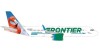 Frontier Airbus A320neo N308FR Flo the Flamingo Herpa Wings 534697 scale 1:500