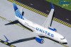 United Airlines Boeing 737-700 Scimitar winglets N21723 new livery Gemini G2UAL1014 scale 1:200