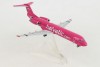 Helvetic Fokker F-100 HB-JVC Helvetic Magenta special livery Herpa 559966 scale 1:200 