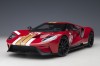 Red Ford GT Heritage Alan Mann #16 Red With Gold Stripes AUTOart 72927 Scale 1:18
