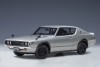 Silver Nissan Skyline GT-R (KPGC110), Standard Version, Silver AUTOart 77471 scale 1:18