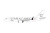 Singapore Skyteam Boeing 737-8max 9V-MBL Phoenix die-cast 04441 scale 1:400