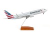 American 737-800 Reg# N803NN w/ Gear and Wood Stand Skymark SKR8244 Scale 1:100