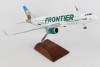 Frontier A320 1/100 W/gear & Wood Stand W/Sharklets Bear Tail SKR8319 Skymarks scale 1:100