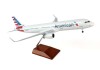 American Airbus A321 1/100 W/Wood Stand & Gear Skymarks Large Scale! 1:100