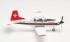 Swissair Pilatus PC-7 Turbo Trainer Air Traffic School HB-HOQ Herpa 580656 scale 1:72