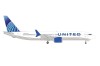 United Boeing 737Max9 N37522 Die-Cast Herpa Wings 536691 Scale 1:500