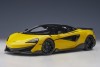 Yellow McLaren McLaren 600LT Sicilian Yellow die-cast AUTOart model 76082 scale 1:18