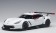 White Corvette C7.R with red mirrors and accents 81650 Scale 1:18