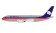 AeroMexico Boeing 767-200 XA-RVZ polished red-blue livery with stand InFlight IF762AM0621P scale 1:200