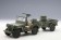 Jeep Willys With Trailer Army Green Accss included AUTOart 74016 Scale 1:18 