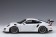White Porsche 991 (911) w/dark grey wheels AUTOart 78166 scale 1:18
