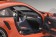 Lava Orange Porsche 991 (911) w/dark grey wheels AUTOart 78168 scale 1:18
