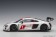 White Audi R8 LMS Geneva Presentation Car 2016 racing #1 AUTOart 81600 1:18