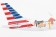 American Airlines Airbus A321 N162AA "Stand Pp to Cancer" livery Skymarks SKR1061 scale 1:150 