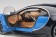 Driver detail Bugatti Chiron 2017 French Racing Blue/Atlantic Blue AUTOart 70993 scale 1:18