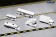 American Airlines GSE Ground Equipment Set stairs, buses and trucks Gemini 200 G2AAL721 scale 1:200