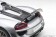 Metallic Silver Porsche 918 Spyder Weissach Package AUTOart 12123 1:12