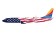 Southwest "Freedom One" Boeing 737-800 N500WR scimitar winglets GJSWA2039 scale 1:400